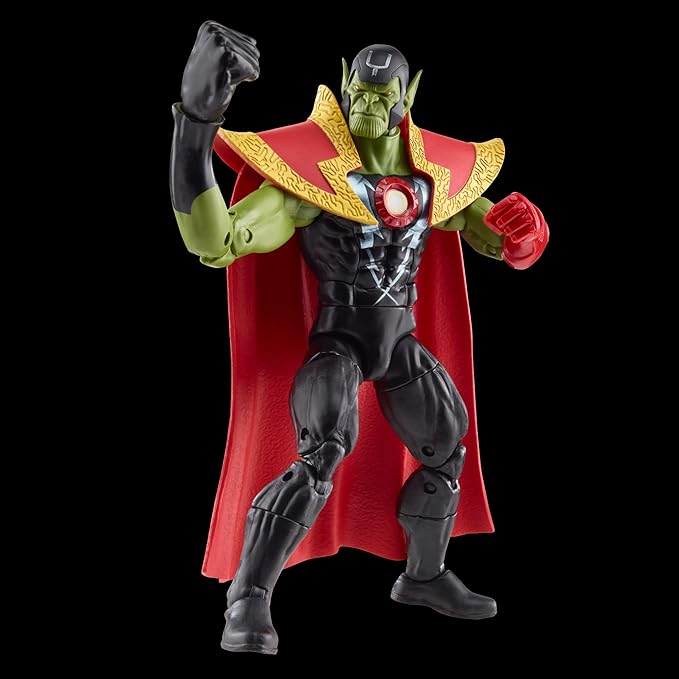 Marvel Legends Series Skrull Queen and Super-Skrull, Avengers 60th Anniversary Collectible 6 Inch Action Figures, 9 Accessories - Figurio