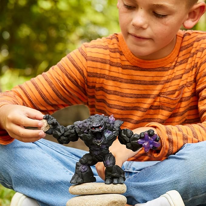 Schleich Eldrador Shadow World Stone Monster Realistic Mythical Fantasy Creature Action Figure Toy Stone Creature with Movable Arms and Torso for Boys and Girls Gift 7+ - Figurio