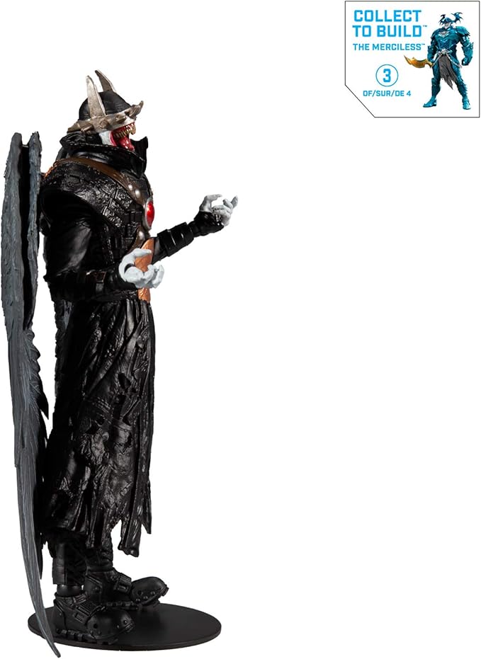 DC Multiverse Batman Who Laughs with Sky Tyrant Wings 7" Action Figure and Build-A Parts for 'The Merciless' Figure - Figurio