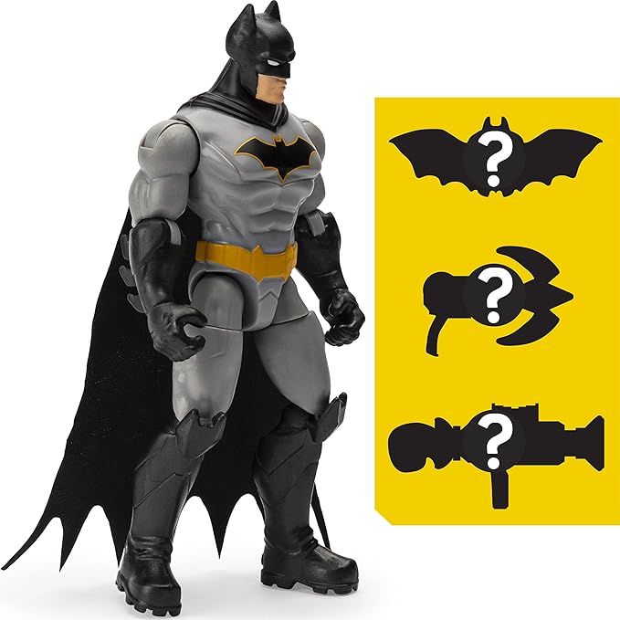 Batman, 10-cm Rebirth Action Figure with 3 Mystery Accessories, Mission 1 - Figurio