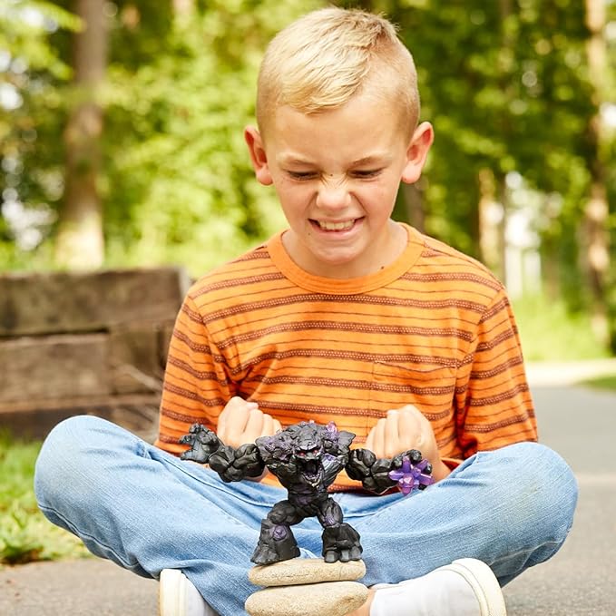 Schleich Eldrador Shadow World Stone Monster Realistic Mythical Fantasy Creature Action Figure Toy Stone Creature with Movable Arms and Torso for Boys and Girls Gift 7+ - Figurio