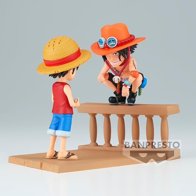 Banpresto - One Piece - Log Stories - Monkey D. Luffy & Portgas D. Ace, Bandai Spirits World Collectable Figure - Figurio