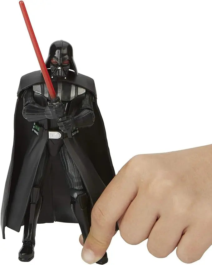 STAR WARS Galaxy of Adventures Darth Vader 5"-Scale Action Figure Toy Inspired by The Original Trilogy with Fun Action Move - Figurio