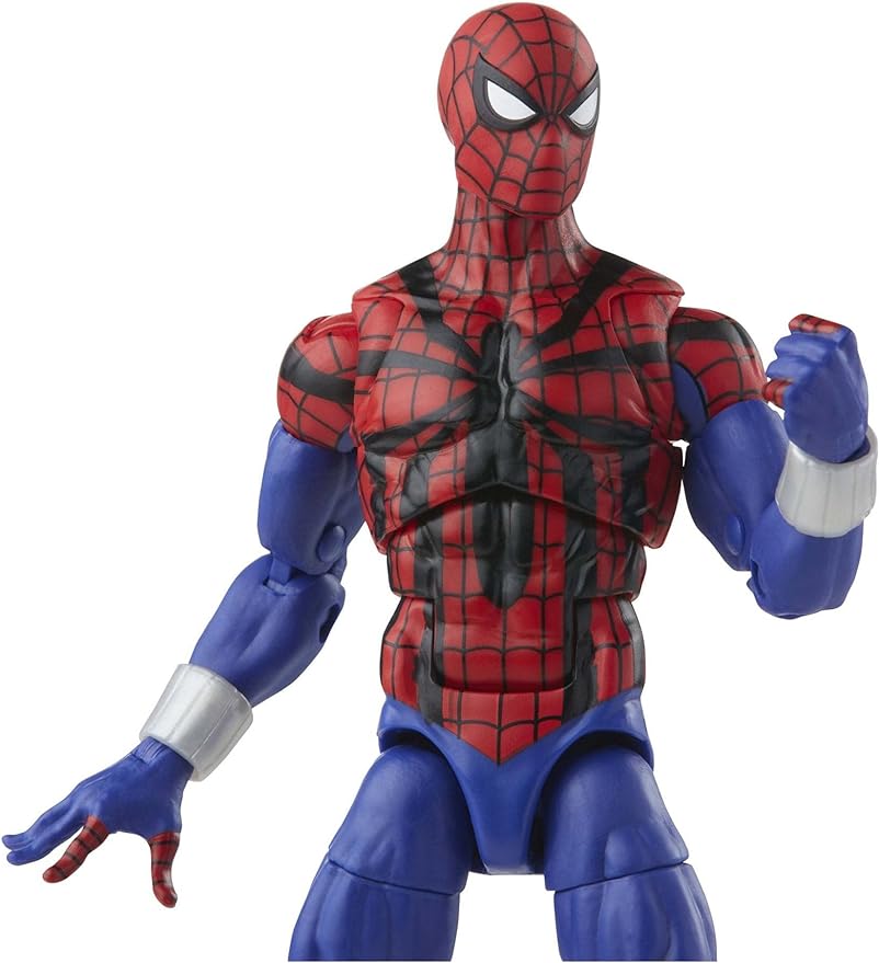 Spider-Man Marvel Legends Series 6-inch Ben Reilly Action Figure Toy, Includes 5 Accessories: 4 Alternate Hands, 1 Web Line FX - Figurio