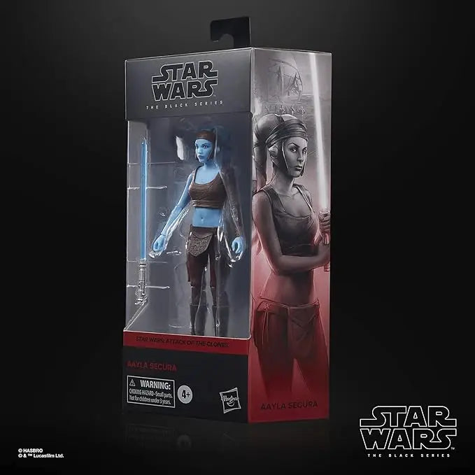 STAR WARS The Black Series Aayla Secura Toy 6-Inch-Scale Attack of The Clones Collectible Action Figure, Toys for Kids Ages 4 and Up - Figurio