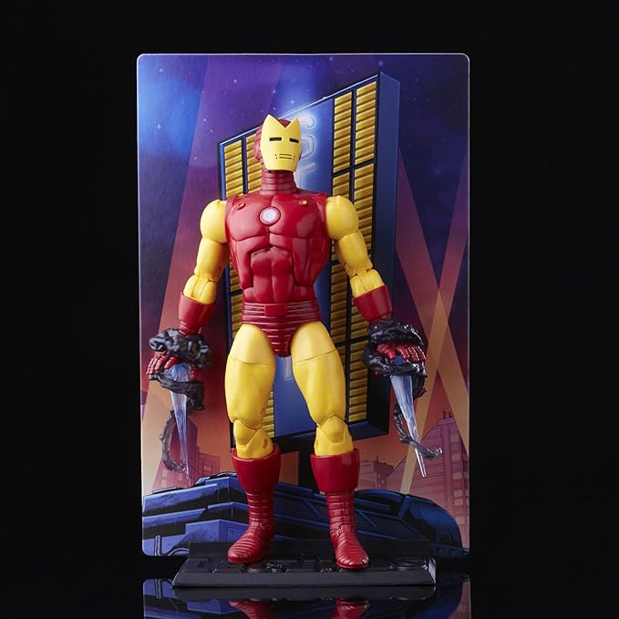 Marvel Hasbro Legends Series 20th Anniversary Series 1 Iron Man 6-Inch Action Figure Collectible Toy, 9 Accessories F3463 Multi - Figurio