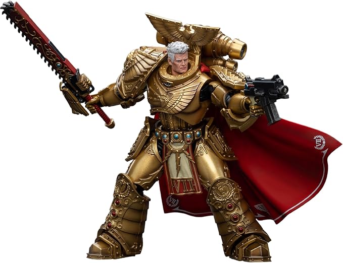 JOYTOY Warhammer 40,000 1/18 Action Figure 7- Inch Imperial Fists Rogal Dorn Primarch of The Vllth Legion Collection Model Birthday Gifts - Figurio