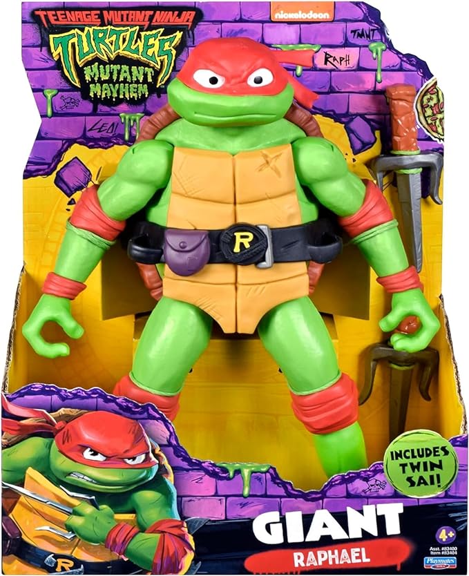 Teenage Mutant Ninja Turtles: Mutant Mayhem 12” Giant Raphael Figure by Playmates Toys - Figurio