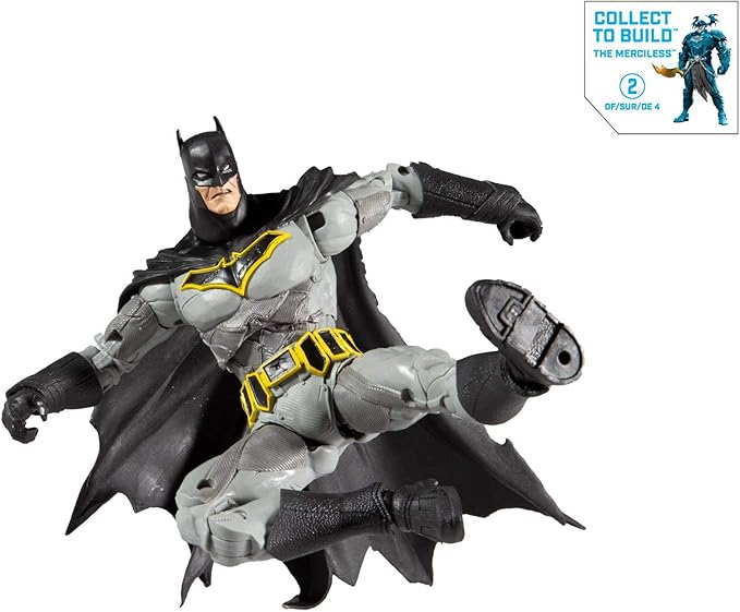 DC Multiverse Batman (Dark Nights: Metal) 7" Action Figure with Build-A Parts for 'The Merciless' Figure - Figurio