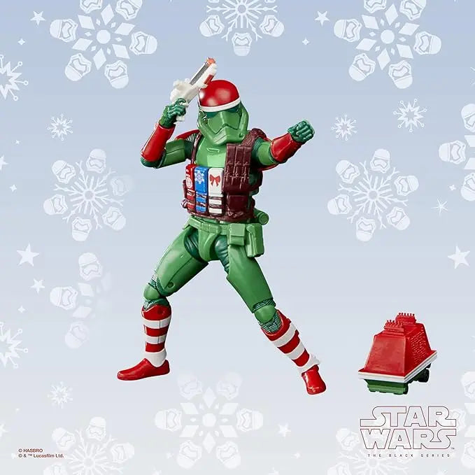 STAR WARS The Black Series First Order Stormtrooper (Holiday Edition) and Mouse Droid Toys, 6-Inch-Scale Holiday-Themed Collectible Figures (Amazon Exclusive) - Figurio