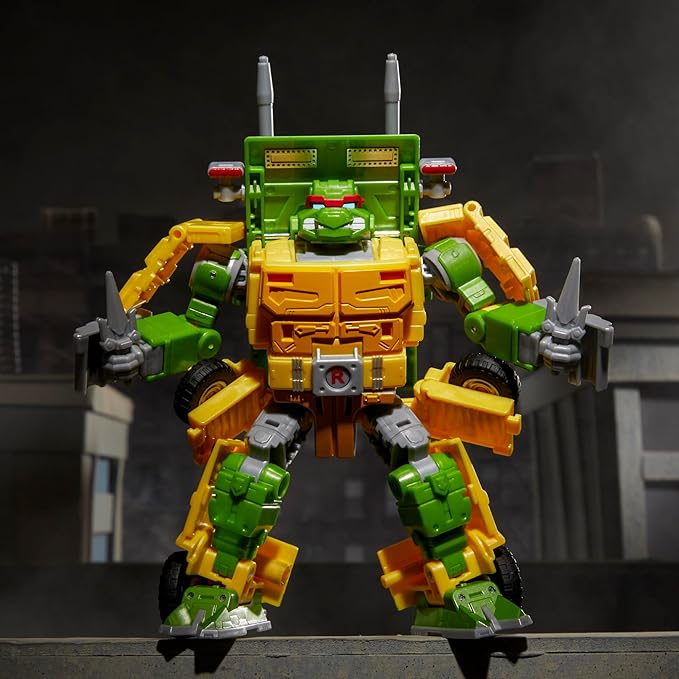 Transformers Collaborative Teenage Mutant Ninja Turtles x Toy Party Wallop, 7-inch Action Figure, 8+ - Figurio