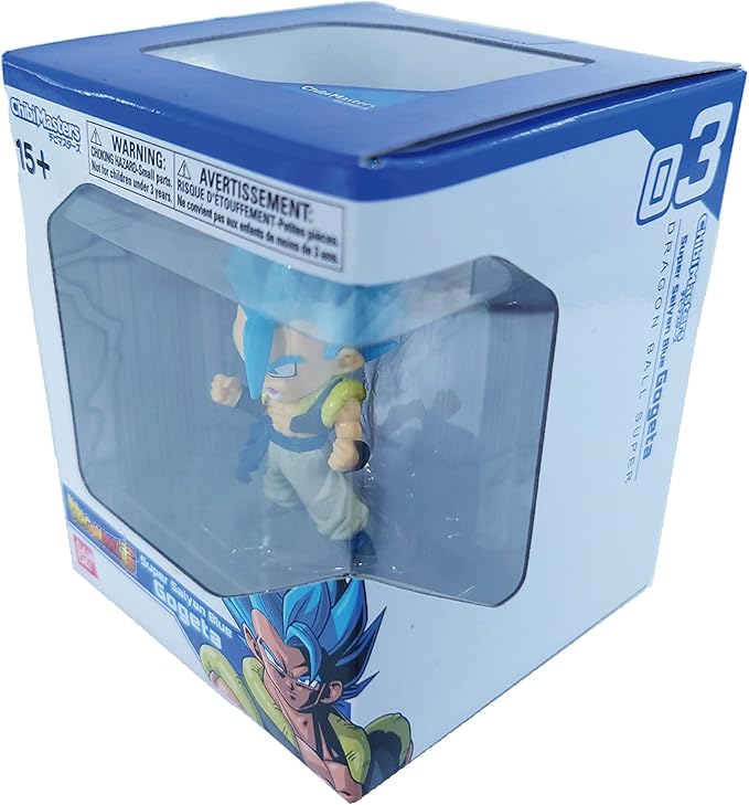 BANDAI Chibi Masters Dragon Ball: Super Saiyan Blue Gogeta - Figurio