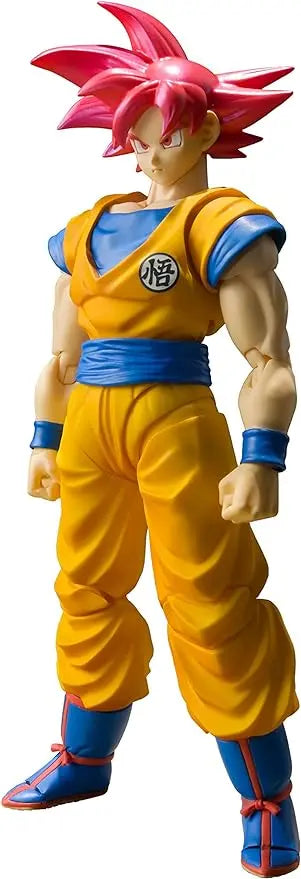 Bandai Tamashii Nations S.H. Figuarts Super Saiyan God Son Goku "Dragon Ball Super" Action Figure - Figurio