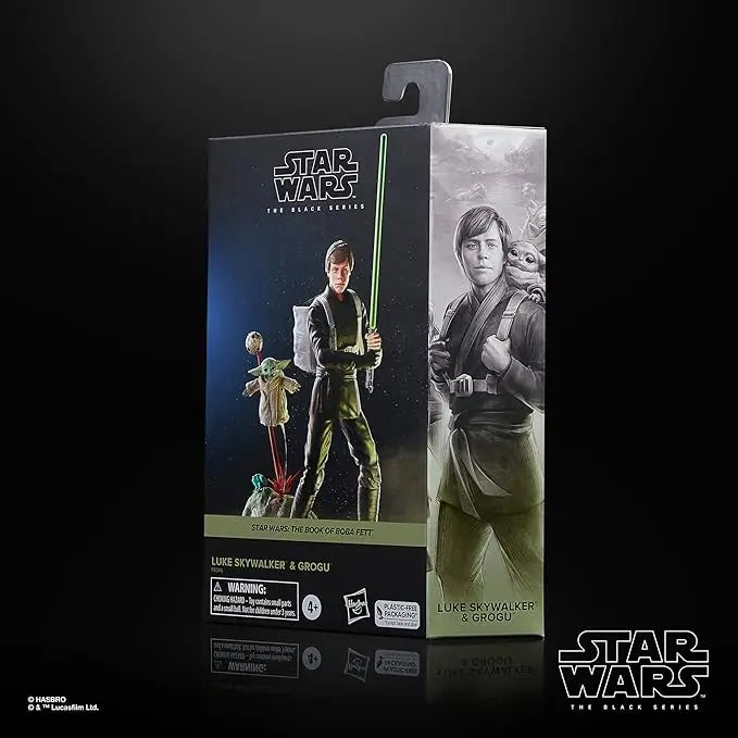 STAR WARS The Black Series Luke Skywalker & Grogu, The Book of Boba Fett, 6-Inch Action Figures, 2-Pack with 9 Accessories, Ages 4 and Up - Figurio