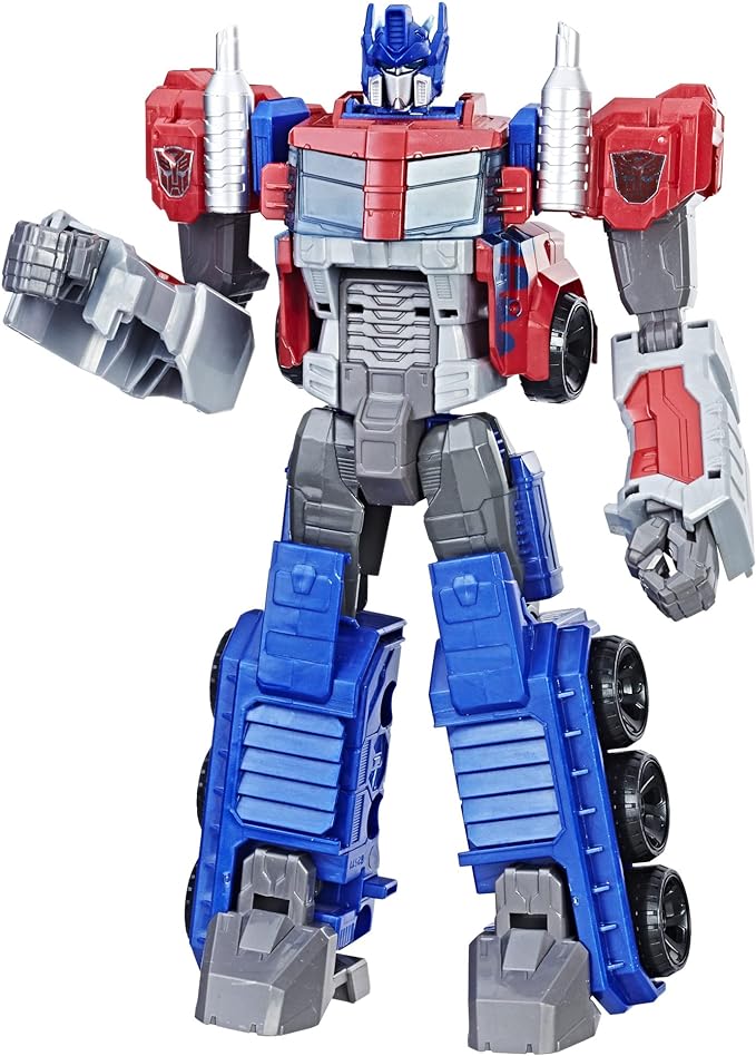 Transformers Toys Heroic Optimus Prime Action Figure - Timeless Large-Scale Figure, Changes into Toy Truck - Toys for Kids 6 and Up, 11-inch (Amazon Exclusive) - Figurio