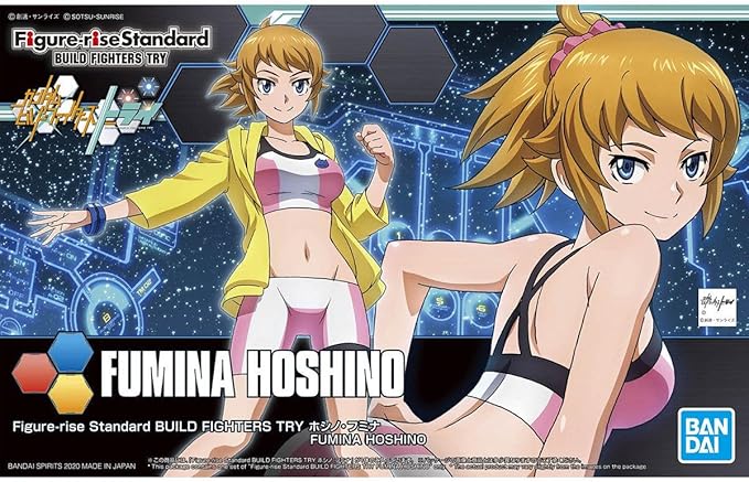 Bandai Hobby - Gundam Build Fighters Try - #68 Fumina Hoshino, Bandai Spirits Figure-rise Standard Model Kit - Figurio