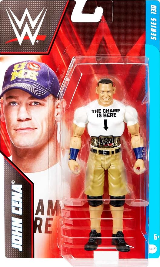 Mattel WWE John Cena Basic Action Figure, Posable 6-inch Collectible for Ages 6 Years Old & Up - Figurio