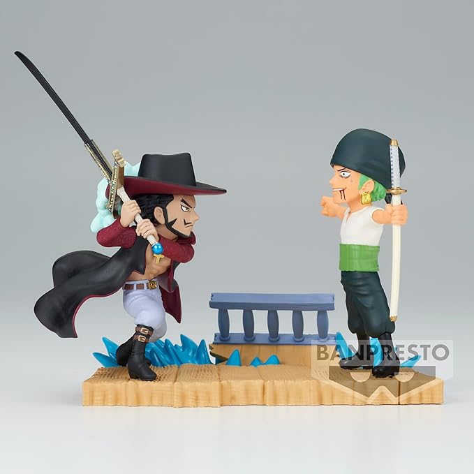 Banpresto - One Piece - Log Stories - Roronoa Zoro vs Dracule Mihawk, Bandai Spirits World Collectable Figure - Figurio