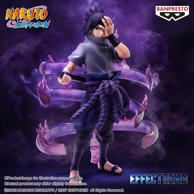 Banpresto - Naruto Shippuden - Uchiha Sasuke II, Bandai Spirits Effectreme Figure - Figurio