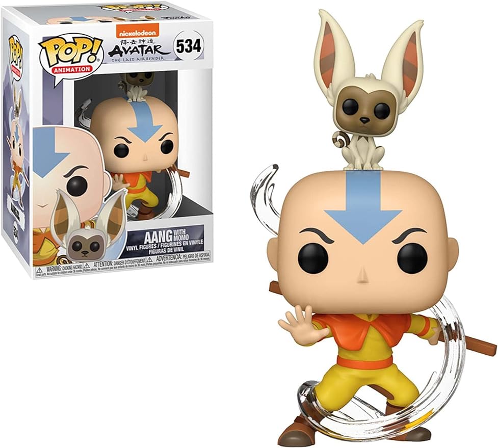 Funko Pop! Animation: Avatar - Aang with Momo - Figurio