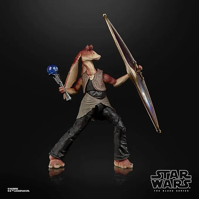 STAR WARS The Black Series Jar Jar Binks 6-Inch-Scale The Phantom Menace Collectible Deluxe Action Figure, Kids Ages 4 and Up - Figurio