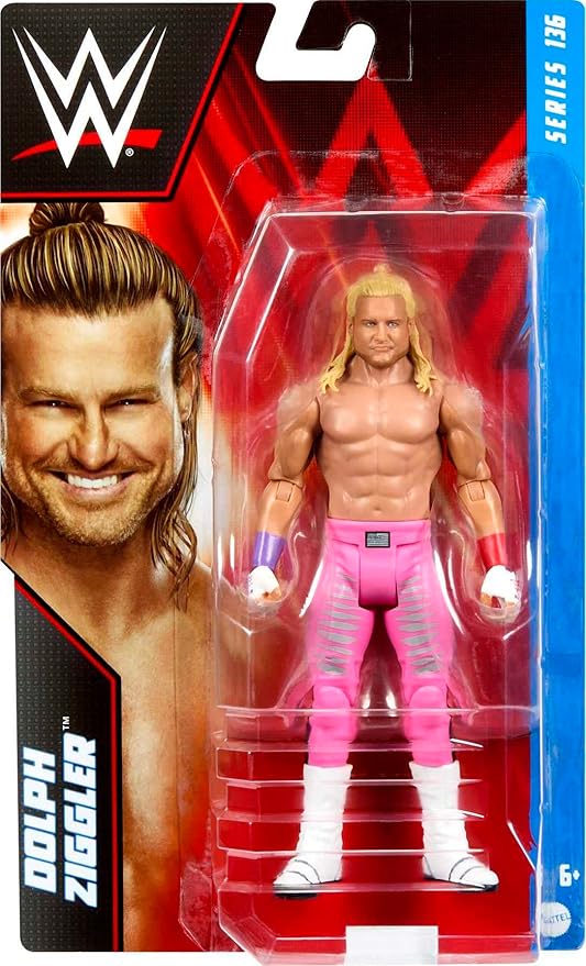 Mattel WWE Dolph Ziggler Basic Action Figure, 10 Points of Articulation & Life-like Detail, 6-inch Collectible - Figurio