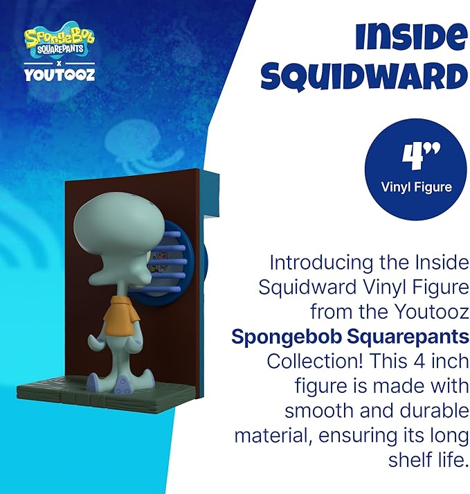 Youtooz Inside Squidward Vinyl Figure 4" Inch, Squidward Collectible Based on Internet Meme Sinking Feeling Vinyl Figure - Youtooz Spongebob Collection Based on TV Cartoon Series - Figurio