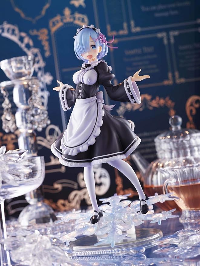 Taito Re:Zero Winter Maid Rem - Colorful Anime PVC Doll - ARTIST MASTERPIECE, 8" Tall - Figurio