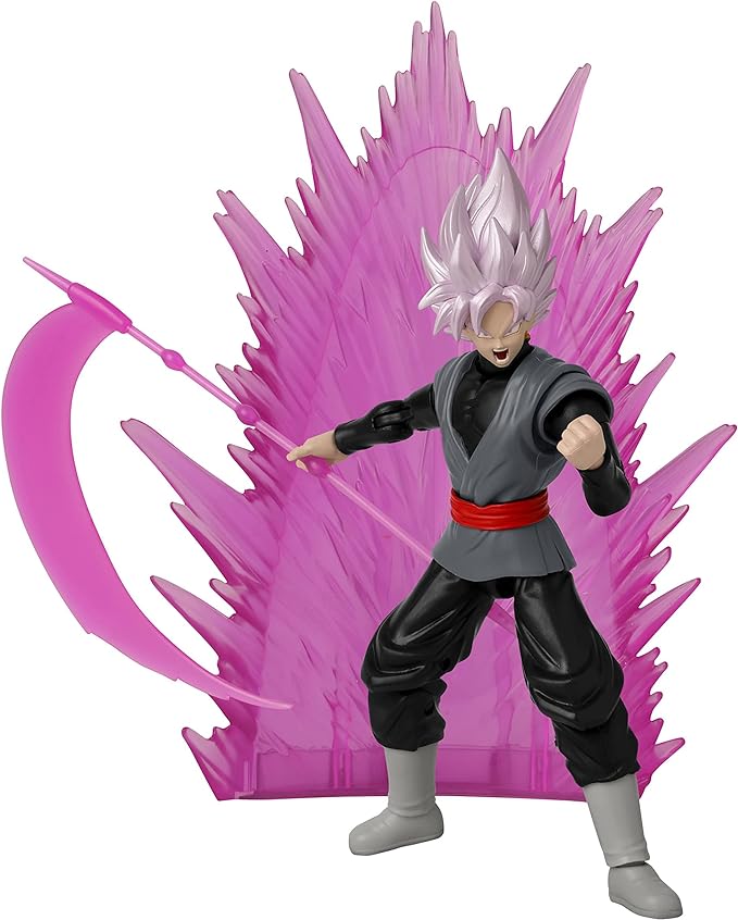 Dragon Stars Series - Dragon Ball Super - Goku Black Rose, 6" Action Figure Power Up Pack - Figurio