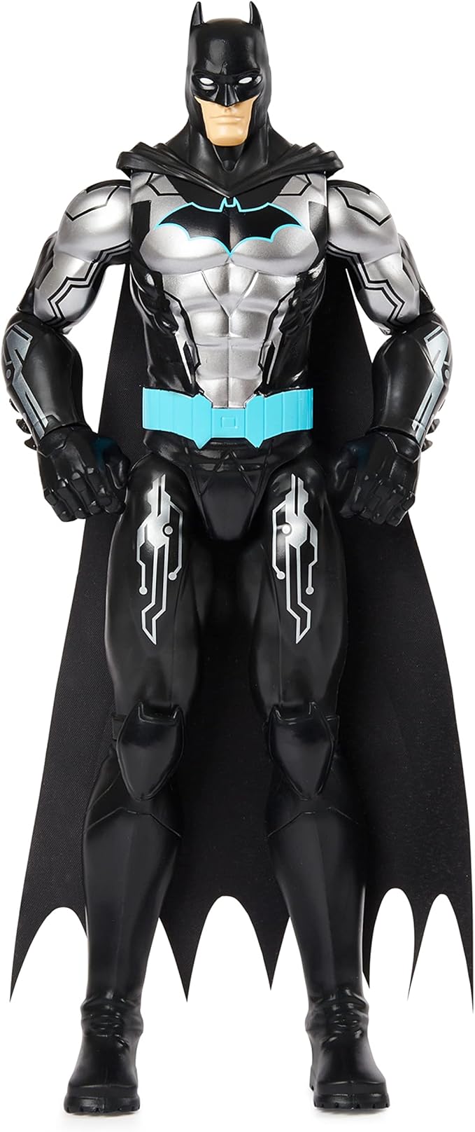 Batman 12-inch Bat-Tech Action Figure (Black/Blue Suit), Kids Toys for Boys Aged 3 and up - Figurio