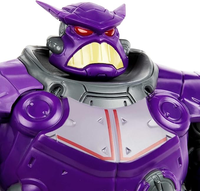 Mattel Disney and Pixar Lightyear 12-in Scale Action Figure, Zurg with Lights, Sounds, Blaster & Projectiles - Figurio