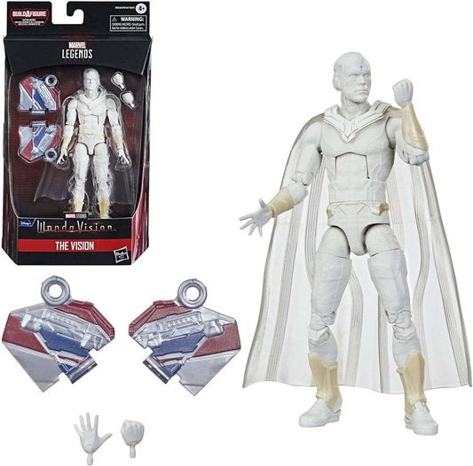 Avengers Hasbro Marvel Legends Series 6-inch Action Figure Toy Vision, Premium Design and 2 Accessories, for Ages 4 and Up , White - Figurio