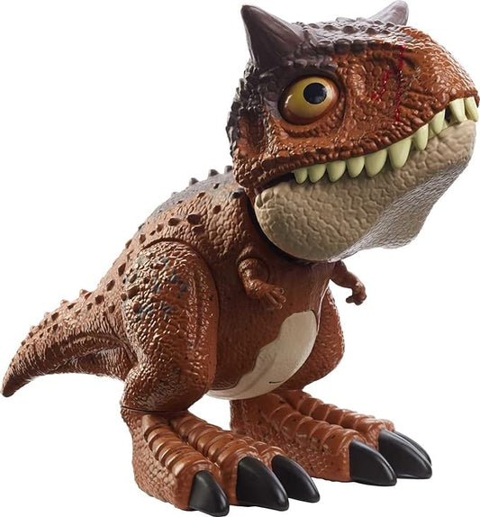 Mattel Jurassic World Camp Cretaceous Action Figure, Chompin’ Carnotaurus Toro Dinosaur Toy with Chimping & Other Motion - Figurio