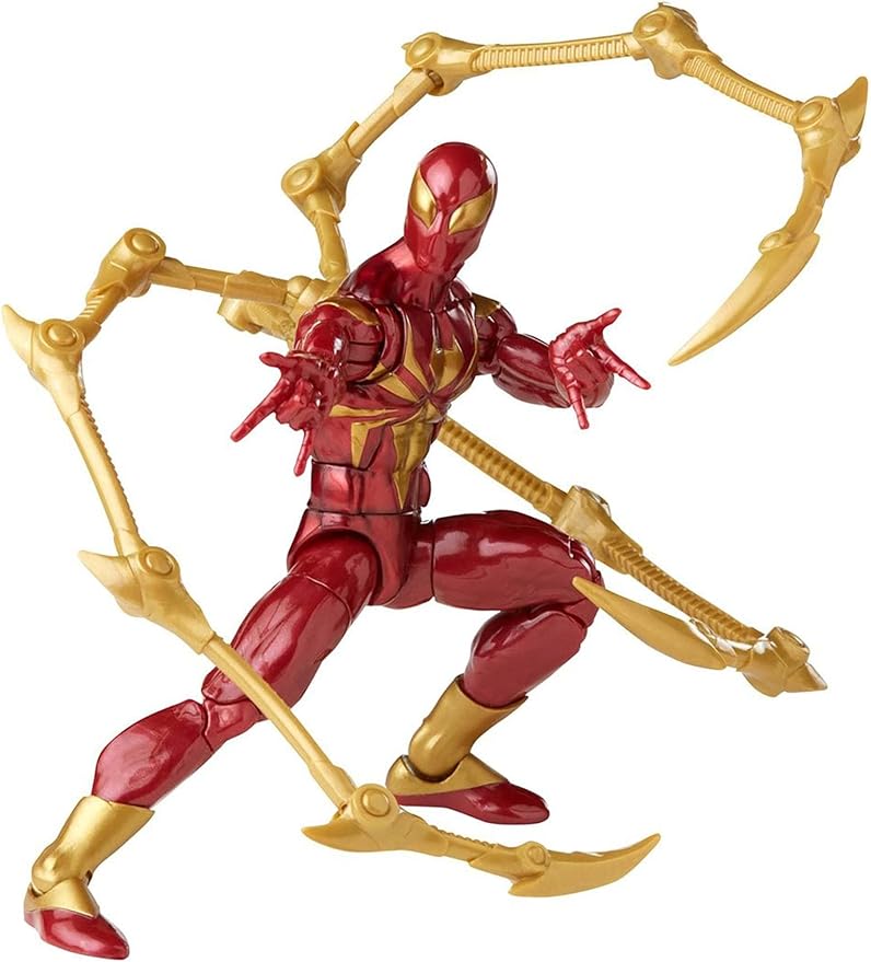 Spider-Man Marvel Legends Series 6-inch Iron Spider Action Figure Toy, includes 2 Accessories - Figurio