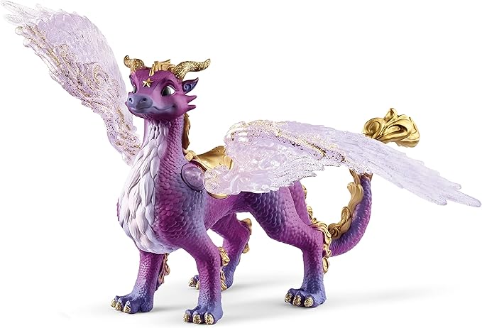 Schleich Bayala Nightsky Dragon - Fantasy Mythical Dragon Creature Toy Figurine with Wings and Glittering Scales for Boys and Girls, Birthday Gift for Kids Age 5+ - Figurio