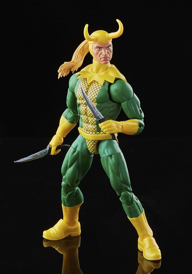 Marvel Legends Series Loki 6-inch Retro Packaging Action Figure Toy, 3 Accessories - Figurio