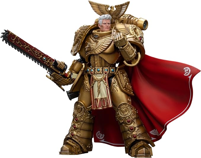 JOYTOY Warhammer 40,000 1/18 Action Figure 7- Inch Imperial Fists Rogal Dorn Primarch of The Vllth Legion Collection Model Birthday Gifts - Figurio