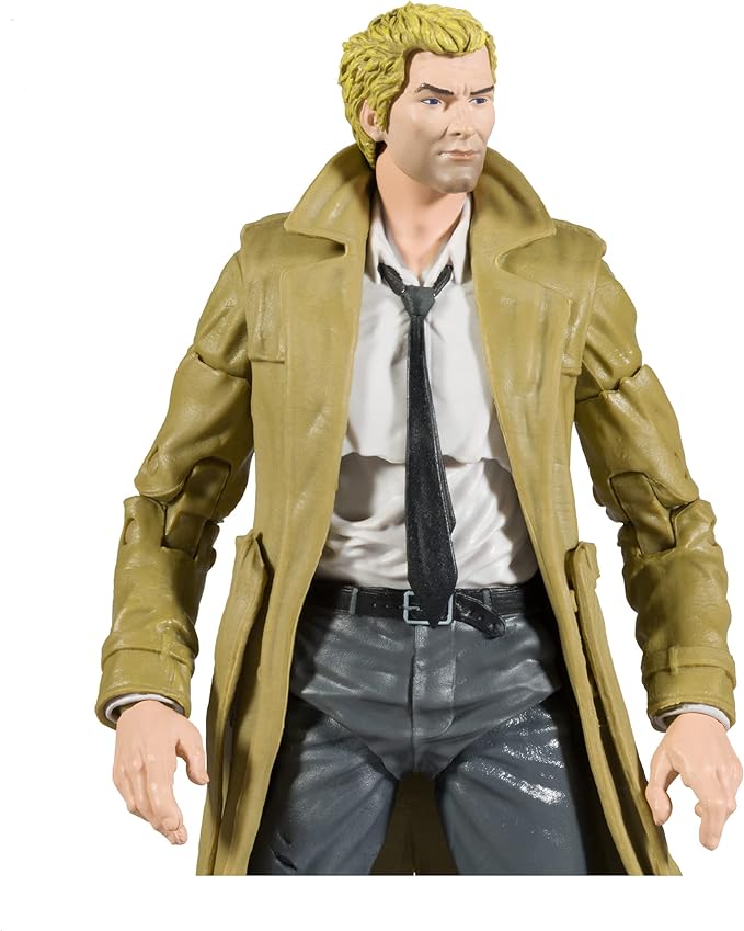 McFarlane Toys - DC Direct 7IN Figure with Comic - Black ADAM WV1 - John Constantine, Multicolor - Figurio