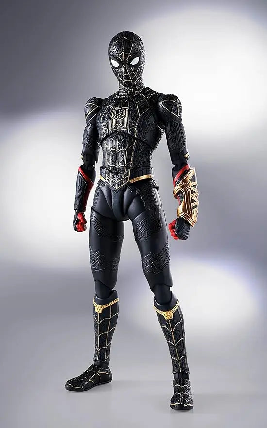 TAMASHII NATIONS - Spider-Man: No Way Home - Spider-Man (Black & Gold Suit), Bandai Spirits S.H.Figuarts Action Figure - Figurio