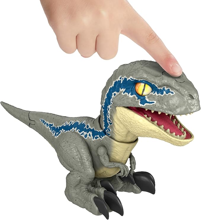 Mattel Jurassic World Dominion Uncaged Rowdy Roars Atrociraptor Beta Dinosaur Action Figure, Toy with Interactive Motion & Sound - Figurio