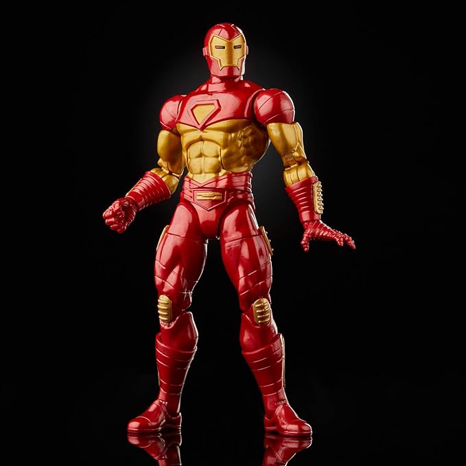 Marvel Hasbro Legends Series 6-inch Modular Iron Man Action Figure Toy, Includes 4 Accessories and 1 Build-A-Figure Part, Premium Design and Articulation - Figurio