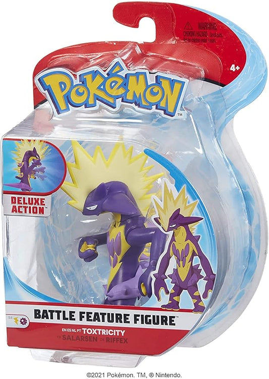 AB Gee Pokemon Battle Feature 4.5" Figure - Toxtricity, Red, 674 PKW0161 - Figurio