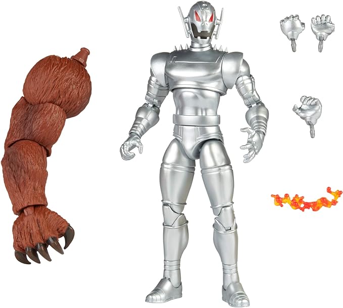 Marvel Hasbro Legends Series 6-inch Ultron Action Figure Toy, Premium Design and Articulation, Includes 5 Accessories and Build-A-Figure Part - Figurio