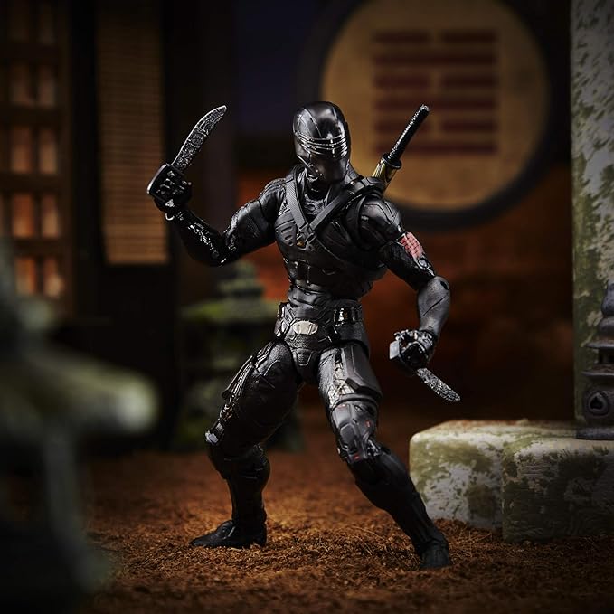 G. I. Joe Hasbro Classified Series : G.I. Joe Origins Snake Eyes Action Figure 16, Premium 6-Inch Scale Toy with Custom Package Art , Black - Figurio