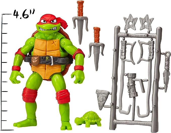 Teenage Mutant Ninja Turtles: Mutant Mayhem 4.6” Raphael Basic Action Figure by Playmates Toys - Figurio