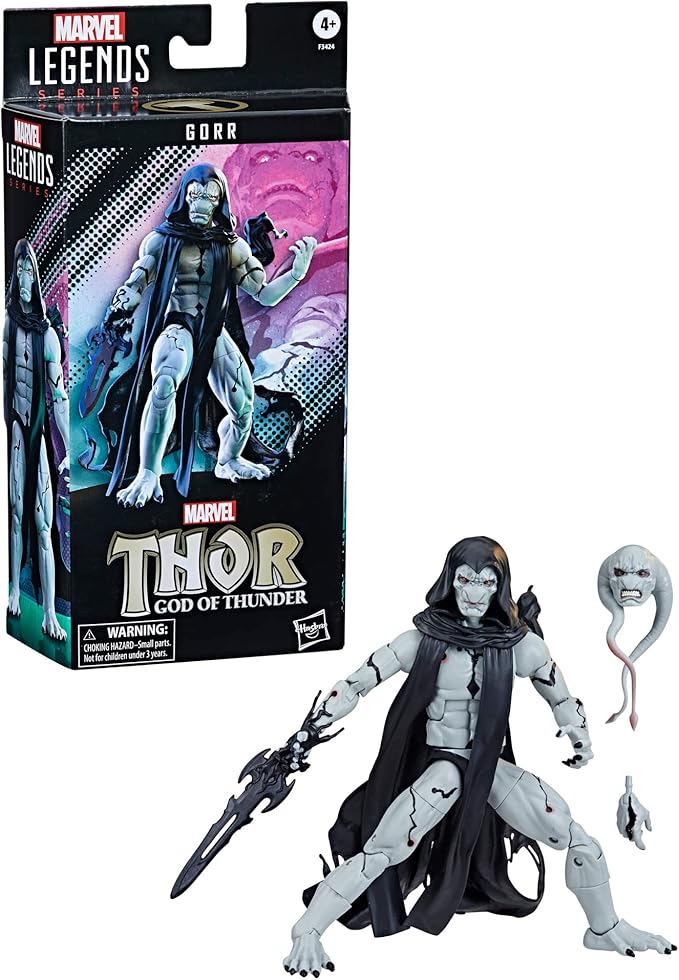 Marvel Legends Series Thor Comics Gorr Action Figure 6-Inch Collectible Toy, 2 Accessories (Amazon Exclusive) - Figurio