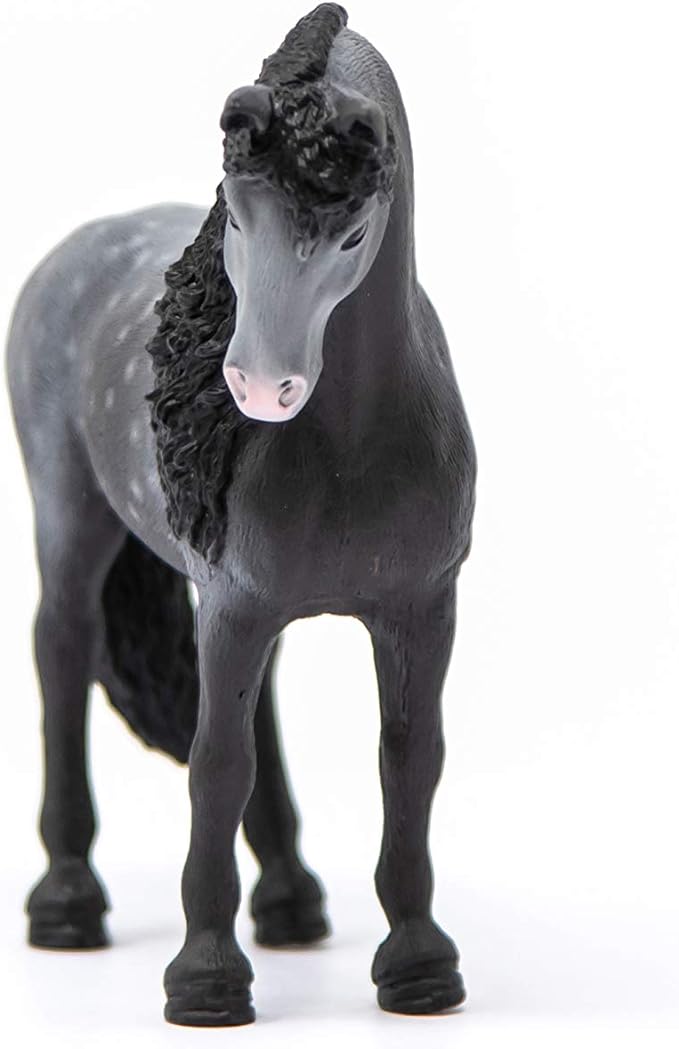 Schleich Horse Club Pura Raza Española Stallion Mare Figurine - Detailed Horse Toy with Dappled Gray Coat, Durable for Education and Imaginative Play for Boys and Girls, Gift for Kids Ages 5+ - Figurio