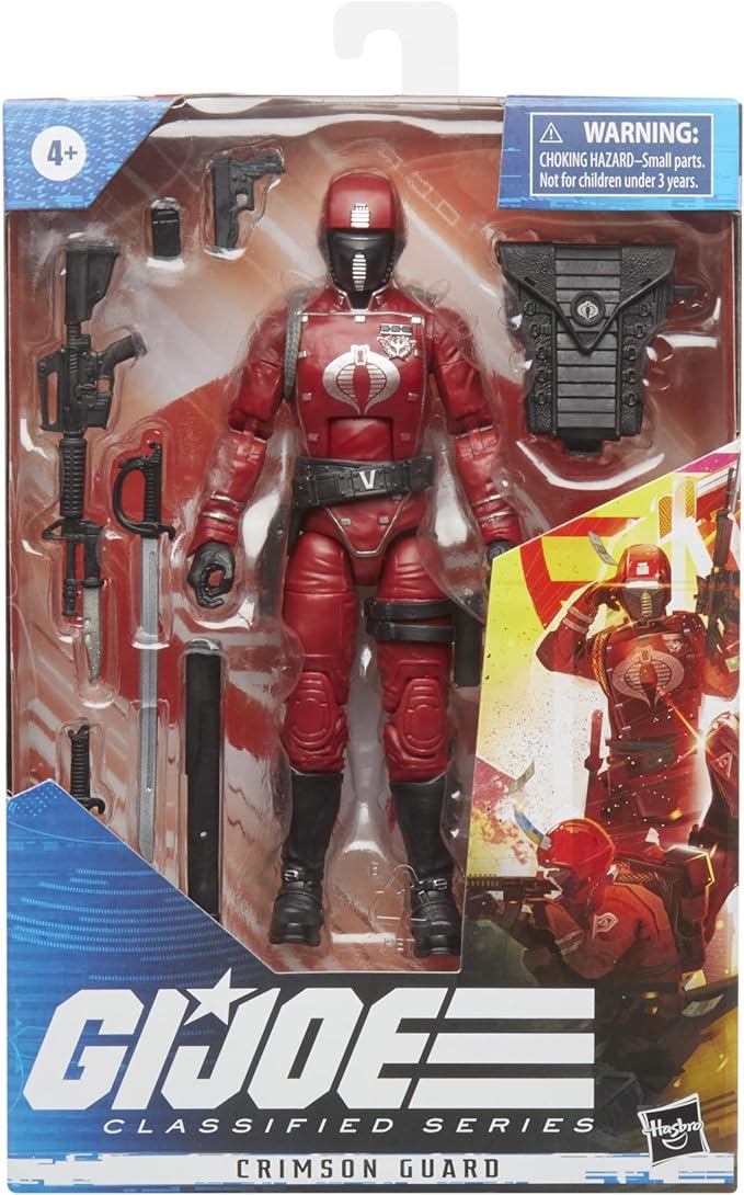 G.I. Joe Classified Series Crimson Guard Action Figure 50 Collectible Premium Toys, Multiple Accessories 6-Inch-Scale and Custom Package Art - Figurio