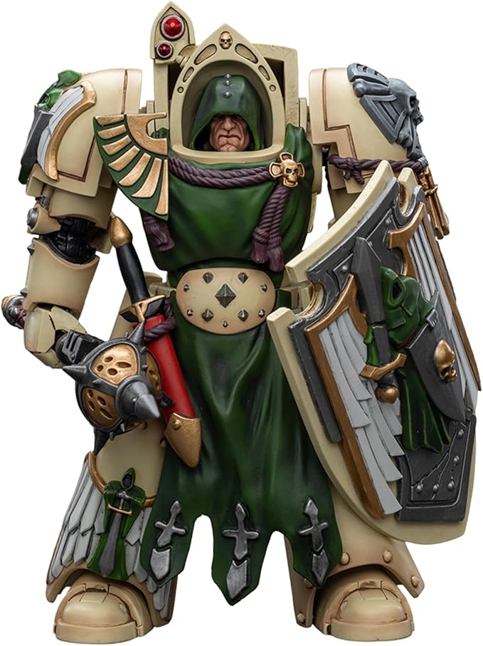 JOYTOY JT9206 40K 1/18 Action Figure Toy, Dark Angels Deathwing Knight with Mace of Absolution 1, 4-inch Gift for Action Figure Lovers & Collectors above - Figurio