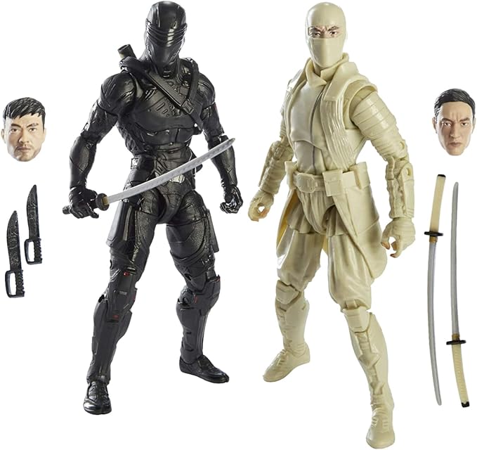 Hasbro G.I. Joe Classified Series 6-Inch Storm Shadow and Snake Eyes Action Figure Bundle (2 Items) - Figurio